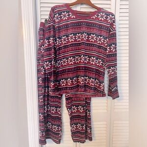 Nautica Nordic cozy pajama loungewear set size medium